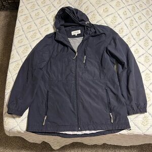 Calvin Klein Navy Women’s Large Raincoat Chore Jacket